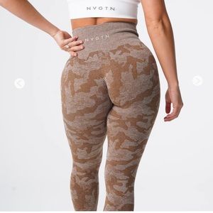 NVGTN Mocha camo legging and bra set